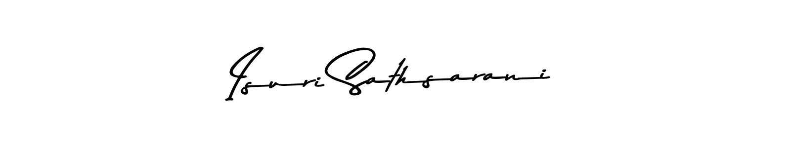 The best way (Asem Kandis PERSONAL USE) to make a short signature is to pick only two or three words in your name. The name Isuri Sathsarani include a total of six letters. For converting this name. Isuri Sathsarani signature style 9 images and pictures png