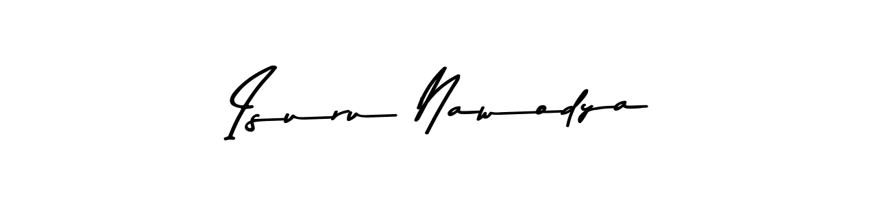 You should practise on your own different ways (Asem Kandis PERSONAL USE) to write your name (Isuru Nawodya) in signature. don't let someone else do it for you. Isuru Nawodya signature style 9 images and pictures png