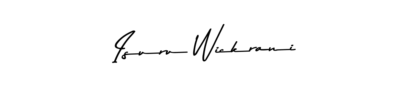 How to make Isuru Wickrani signature? Asem Kandis PERSONAL USE is a professional autograph style. Create handwritten signature for Isuru Wickrani name. Isuru Wickrani signature style 9 images and pictures png