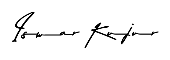 Transform the name Iswar Kujur into a signature masterpiece using Asem Kandis PERSONAL USE font. Ideal for photographers, artists, and creators looking for watermarks. Iswar Kujur signature style 9 images and pictures png