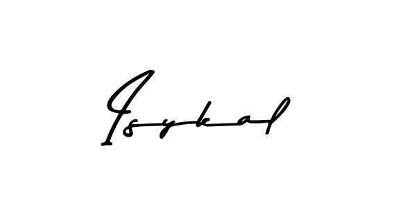 You should practise on your own different ways (Asem Kandis PERSONAL USE) to write your name (Isykal) in signature. don't let someone else do it for you. Isykal signature style 9 images and pictures png