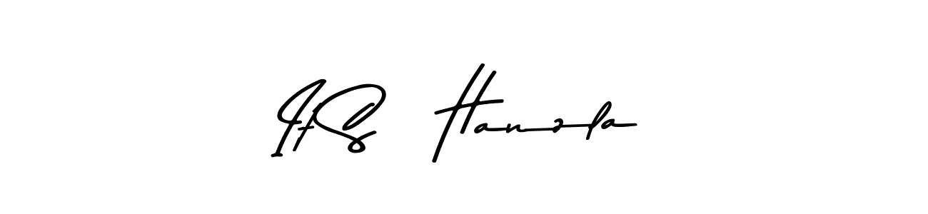 The best way (Asem Kandis PERSONAL USE) to make a short signature is to pick only two or three words in your name. The name It S   Hanzla include a total of six letters. For converting this name. It S   Hanzla signature style 9 images and pictures png