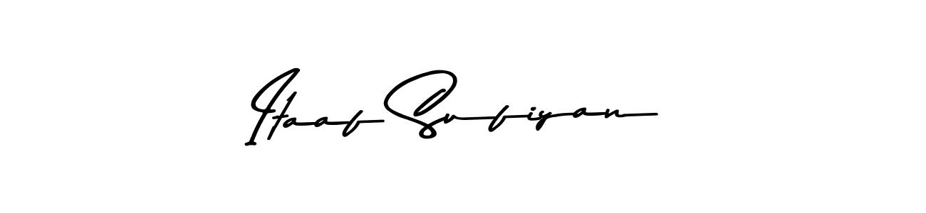 How to make Itaaf Sufiyan name signature. Use Asem Kandis PERSONAL USE style for creating short signs online. This is the latest handwritten sign. Itaaf Sufiyan signature style 9 images and pictures png