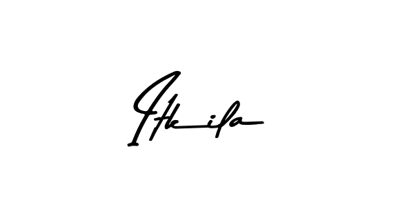 Design your own signature with our free online signature maker. With this signature software, you can create a handwritten (Asem Kandis PERSONAL USE) signature for name Itkila. Itkila signature style 9 images and pictures png