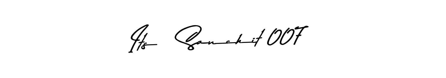This is the best signature style for the Its   Sanchit 007 name. Also you like these signature font (Asem Kandis PERSONAL USE). Mix name signature. Its   Sanchit 007 signature style 9 images and pictures png