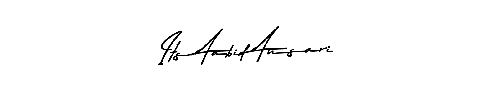 Also You can easily find your signature by using the search form. We will create Its Aabid Ansari name handwritten signature images for you free of cost using Asem Kandis PERSONAL USE sign style. Its Aabid Ansari signature style 9 images and pictures png