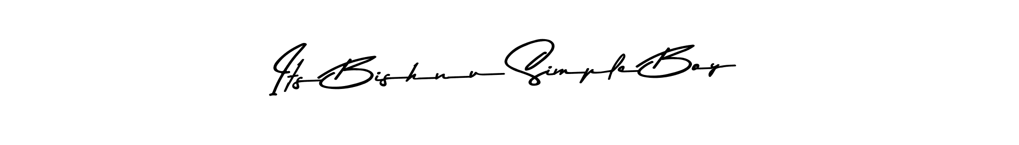Design your own signature with our free online signature maker. With this signature software, you can create a handwritten (Asem Kandis PERSONAL USE) signature for name Its Bishnu Simple Boy. Its Bishnu Simple Boy signature style 9 images and pictures png
