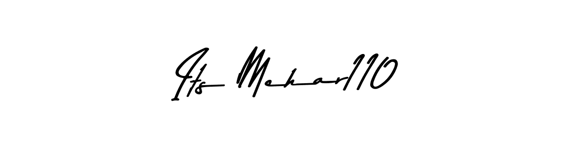 Use a signature maker to create a handwritten signature online. With this signature software, you can design (Asem Kandis PERSONAL USE) your own signature for name Its Mehar110. Its Mehar110 signature style 9 images and pictures png