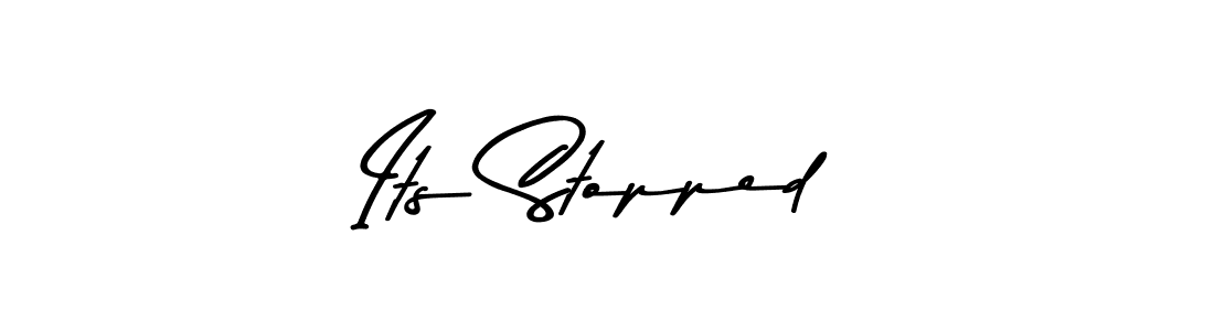 This is the best signature style for the Its Stopped name. Also you like these signature font (Asem Kandis PERSONAL USE). Mix name signature. Its Stopped signature style 9 images and pictures png