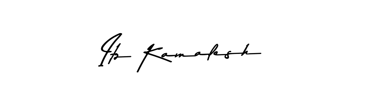 Also You can easily find your signature by using the search form. We will create Itz Kamalesh name handwritten signature images for you free of cost using Asem Kandis PERSONAL USE sign style. Itz Kamalesh signature style 9 images and pictures png