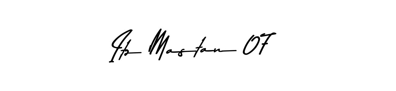 Itz Mastan 07 stylish signature style. Best Handwritten Sign (Asem Kandis PERSONAL USE) for my name. Handwritten Signature Collection Ideas for my name Itz Mastan 07. Itz Mastan 07 signature style 9 images and pictures png