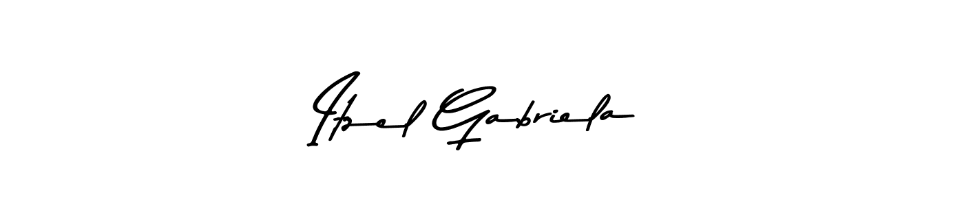 Also You can easily find your signature by using the search form. We will create Itzel Gabriela name handwritten signature images for you free of cost using Asem Kandis PERSONAL USE sign style. Itzel Gabriela signature style 9 images and pictures png