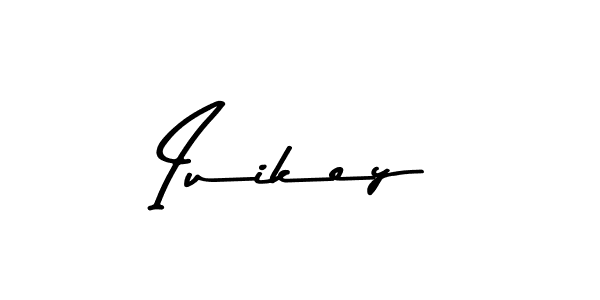 Use a signature maker to create a handwritten signature online. With this signature software, you can design (Asem Kandis PERSONAL USE) your own signature for name Iuikey. Iuikey signature style 9 images and pictures png
