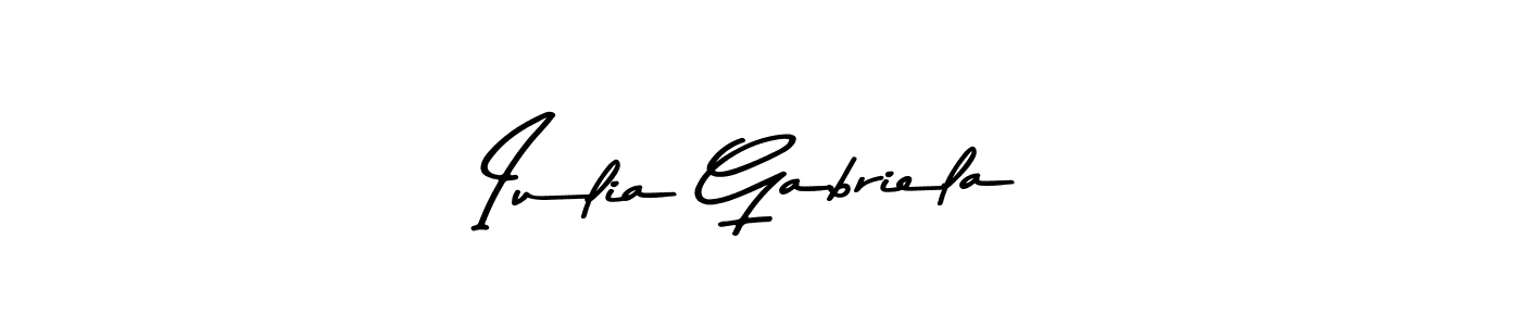 This is the best signature style for the Iulia Gabriela name. Also you like these signature font (Asem Kandis PERSONAL USE). Mix name signature. Iulia Gabriela signature style 9 images and pictures png