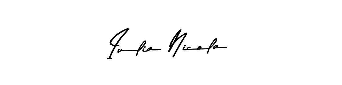 How to make Iulia Nicola signature? Asem Kandis PERSONAL USE is a professional autograph style. Create handwritten signature for Iulia Nicola name. Iulia Nicola signature style 9 images and pictures png