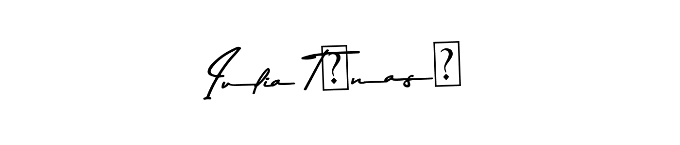 The best way (Asem Kandis PERSONAL USE) to make a short signature is to pick only two or three words in your name. The name Iulia TĂnasĂ include a total of six letters. For converting this name. Iulia TĂnasĂ signature style 9 images and pictures png