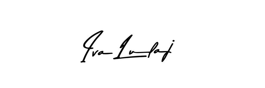 This is the best signature style for the Iva Lulaj name. Also you like these signature font (Asem Kandis PERSONAL USE). Mix name signature. Iva Lulaj signature style 9 images and pictures png