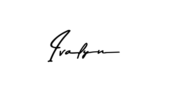 Use a signature maker to create a handwritten signature online. With this signature software, you can design (Asem Kandis PERSONAL USE) your own signature for name Ivalyn. Ivalyn signature style 9 images and pictures png