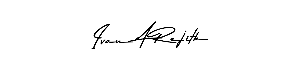 Create a beautiful signature design for name Ivan A Rejith. With this signature (Asem Kandis PERSONAL USE) fonts, you can make a handwritten signature for free. Ivan A Rejith signature style 9 images and pictures png