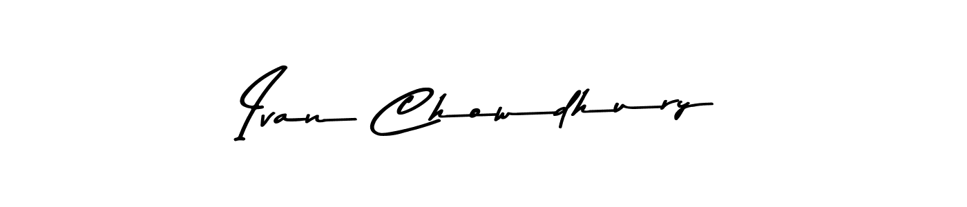 Ivan Chowdhury stylish signature style. Best Handwritten Sign (Asem Kandis PERSONAL USE) for my name. Handwritten Signature Collection Ideas for my name Ivan Chowdhury. Ivan Chowdhury signature style 9 images and pictures png