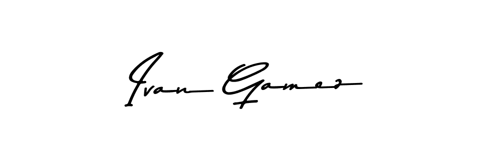 Make a beautiful signature design for name Ivan Gamez. With this signature (Asem Kandis PERSONAL USE) style, you can create a handwritten signature for free. Ivan Gamez signature style 9 images and pictures png