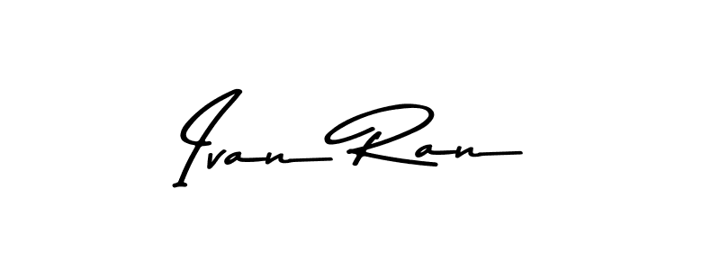 Make a short Ivan Ran signature style. Manage your documents anywhere anytime using Asem Kandis PERSONAL USE. Create and add eSignatures, submit forms, share and send files easily. Ivan Ran signature style 9 images and pictures png