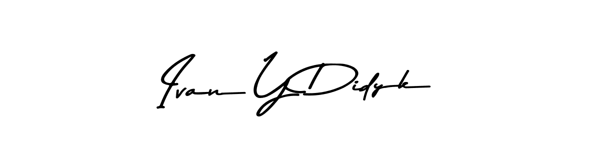 How to make Ivan Y Didyk name signature. Use Asem Kandis PERSONAL USE style for creating short signs online. This is the latest handwritten sign. Ivan Y Didyk signature style 9 images and pictures png