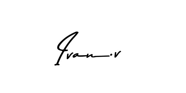 How to make Ivan.v signature? Asem Kandis PERSONAL USE is a professional autograph style. Create handwritten signature for Ivan.v name. Ivan.v signature style 9 images and pictures png