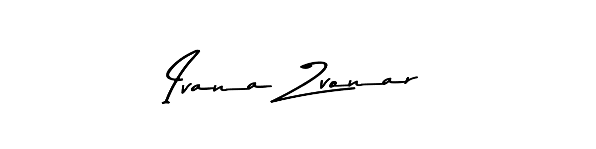 Make a beautiful signature design for name Ivana Zvonar. With this signature (Asem Kandis PERSONAL USE) style, you can create a handwritten signature for free. Ivana Zvonar signature style 9 images and pictures png