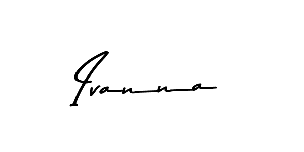 Make a beautiful signature design for name Ivanna. With this signature (Asem Kandis PERSONAL USE) style, you can create a handwritten signature for free. Ivanna signature style 9 images and pictures png