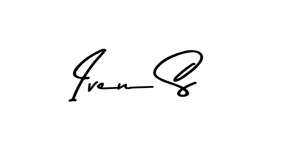 Make a beautiful signature design for name Iven S. With this signature (Asem Kandis PERSONAL USE) style, you can create a handwritten signature for free. Iven S signature style 9 images and pictures png