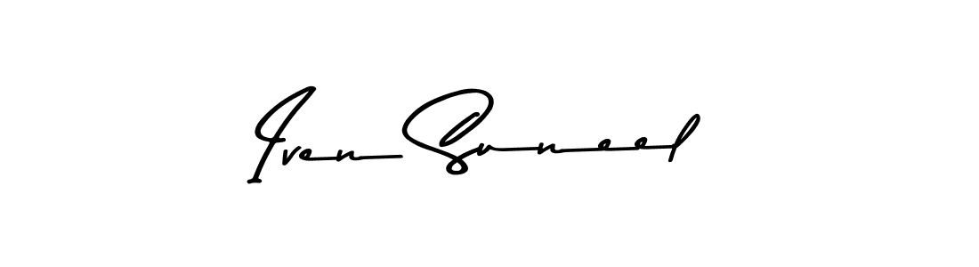 You should practise on your own different ways (Asem Kandis PERSONAL USE) to write your name (Iven Suneel) in signature. don't let someone else do it for you. Iven Suneel signature style 9 images and pictures png