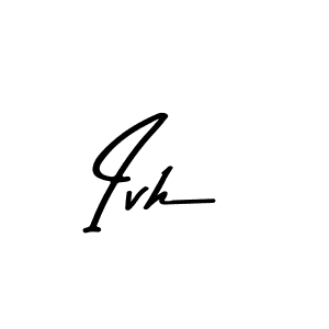 Design your own signature with our free online signature maker. With this signature software, you can create a handwritten (Asem Kandis PERSONAL USE) signature for name Ivh. Ivh signature style 9 images and pictures png