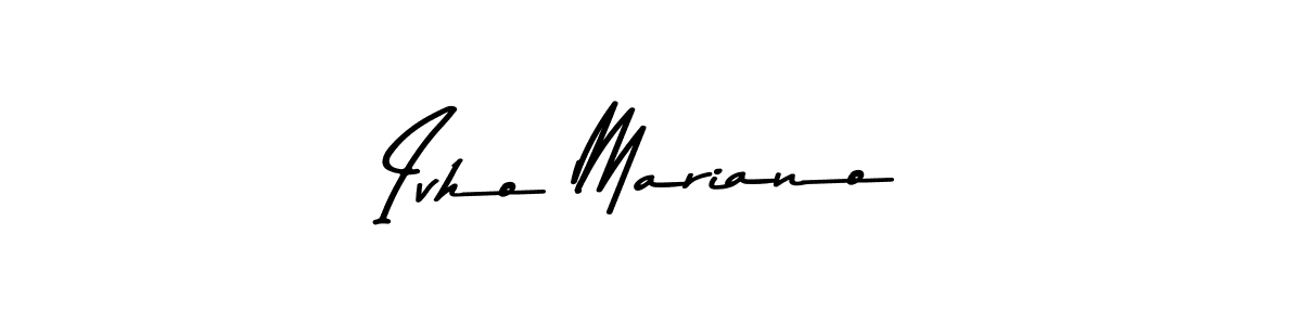 How to Draw Ivho Mariano signature style? Asem Kandis PERSONAL USE is a latest design signature styles for name Ivho Mariano. Ivho Mariano signature style 9 images and pictures png