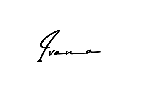 Make a beautiful signature design for name Ivona. With this signature (Asem Kandis PERSONAL USE) style, you can create a handwritten signature for free. Ivona signature style 9 images and pictures png