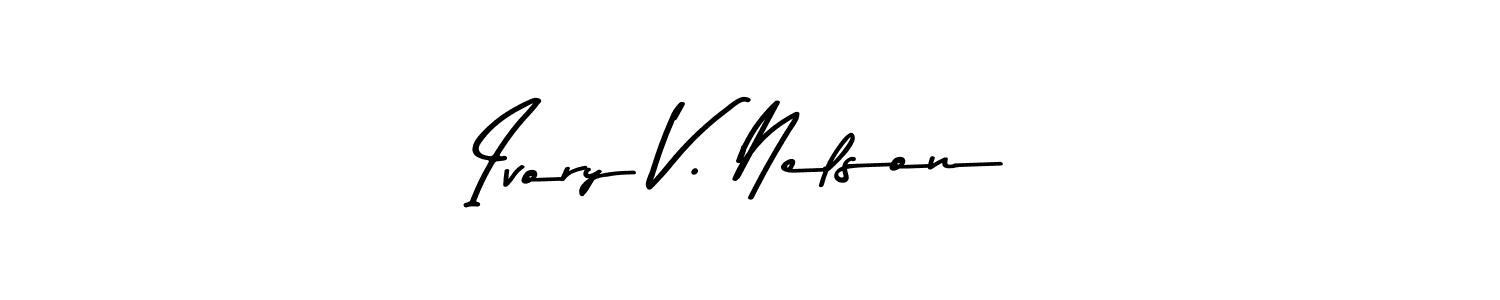 Similarly Asem Kandis PERSONAL USE is the best handwritten signature design. Signature creator online .You can use it as an online autograph creator for name Ivory V. Nelson. Ivory V. Nelson signature style 9 images and pictures png