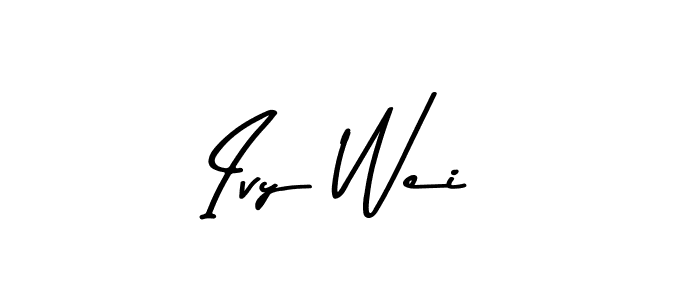 Create a beautiful signature design for name Ivy Wei. With this signature (Asem Kandis PERSONAL USE) fonts, you can make a handwritten signature for free. Ivy Wei signature style 9 images and pictures png