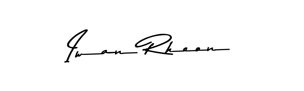 How to make Iwan Rheon name signature. Use Asem Kandis PERSONAL USE style for creating short signs online. This is the latest handwritten sign. Iwan Rheon signature style 9 images and pictures png