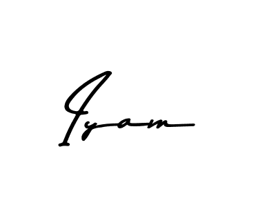 How to make Iyam name signature. Use Asem Kandis PERSONAL USE style for creating short signs online. This is the latest handwritten sign. Iyam signature style 9 images and pictures png