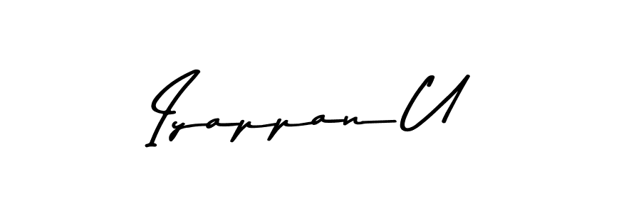 Also we have Iyappan U name is the best signature style. Create professional handwritten signature collection using Asem Kandis PERSONAL USE autograph style. Iyappan U signature style 9 images and pictures png