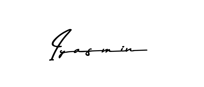 How to make Iyasmin name signature. Use Asem Kandis PERSONAL USE style for creating short signs online. This is the latest handwritten sign. Iyasmin signature style 9 images and pictures png