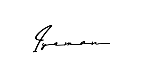 Design your own signature with our free online signature maker. With this signature software, you can create a handwritten (Asem Kandis PERSONAL USE) signature for name Iyeman. Iyeman signature style 9 images and pictures png