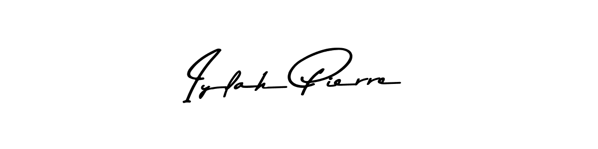 Create a beautiful signature design for name Iylah Pierre. With this signature (Asem Kandis PERSONAL USE) fonts, you can make a handwritten signature for free. Iylah Pierre signature style 9 images and pictures png