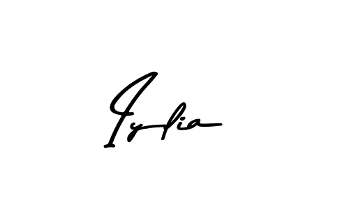 Create a beautiful signature design for name Iylia. With this signature (Asem Kandis PERSONAL USE) fonts, you can make a handwritten signature for free. Iylia signature style 9 images and pictures png