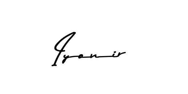 You should practise on your own different ways (Asem Kandis PERSONAL USE) to write your name (Iyonir) in signature. don't let someone else do it for you. Iyonir signature style 9 images and pictures png