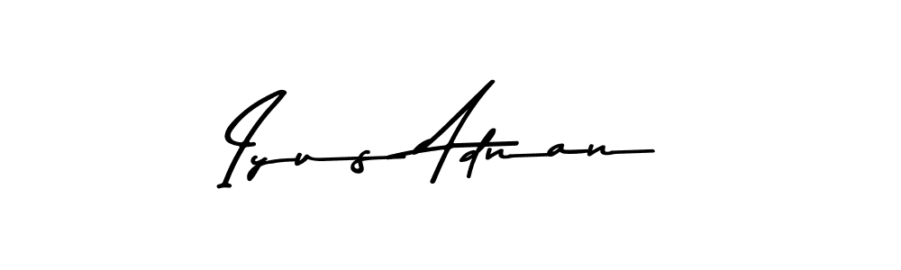 This is the best signature style for the Iyus Adnan name. Also you like these signature font (Asem Kandis PERSONAL USE). Mix name signature. Iyus Adnan signature style 9 images and pictures png