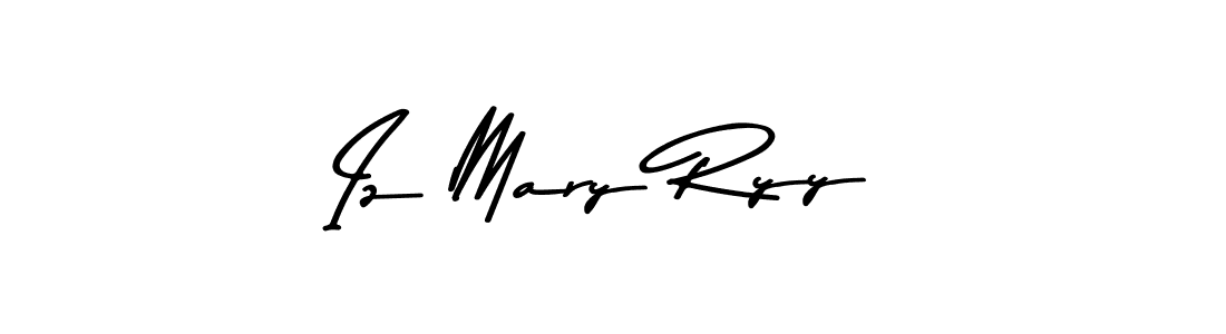 if you are searching for the best signature style for your name Iz Mary Ryy. so please give up your signature search. here we have designed multiple signature styles  using Asem Kandis PERSONAL USE. Iz Mary Ryy signature style 9 images and pictures png