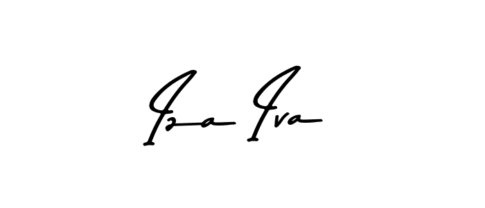 This is the best signature style for the Iza Iva name. Also you like these signature font (Asem Kandis PERSONAL USE). Mix name signature. Iza Iva signature style 9 images and pictures png