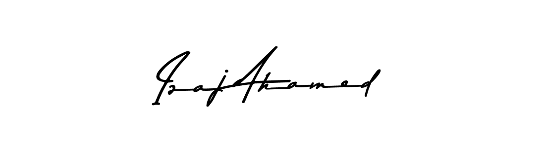 The best way (Asem Kandis PERSONAL USE) to make a short signature is to pick only two or three words in your name. The name Izaj Ahamed include a total of six letters. For converting this name. Izaj Ahamed signature style 9 images and pictures png