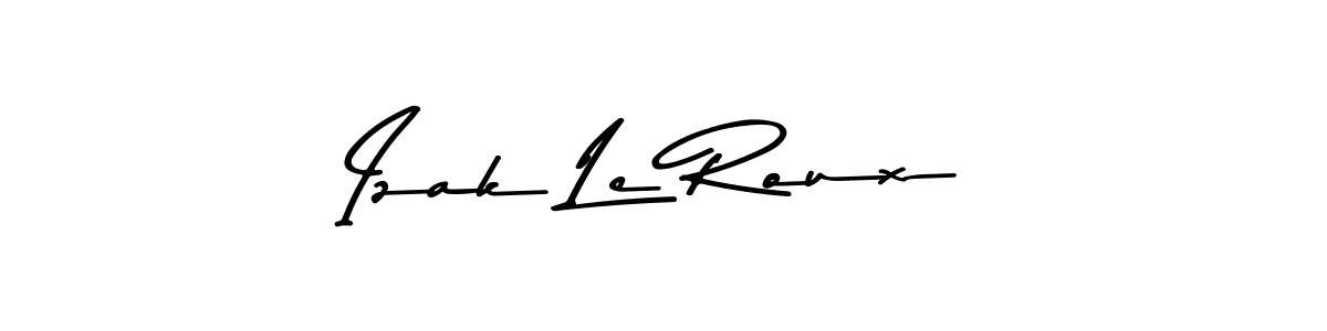 How to make Izak Le Roux name signature. Use Asem Kandis PERSONAL USE style for creating short signs online. This is the latest handwritten sign. Izak Le Roux signature style 9 images and pictures png